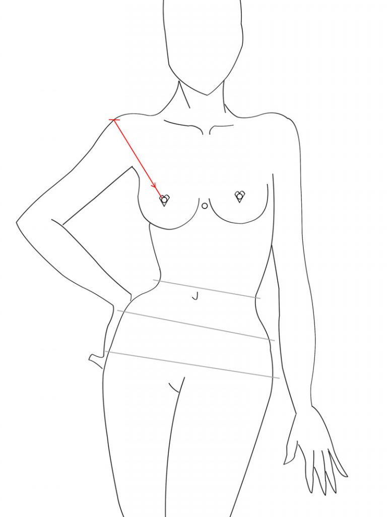 Torso---Shoulder-point-to-nipple
